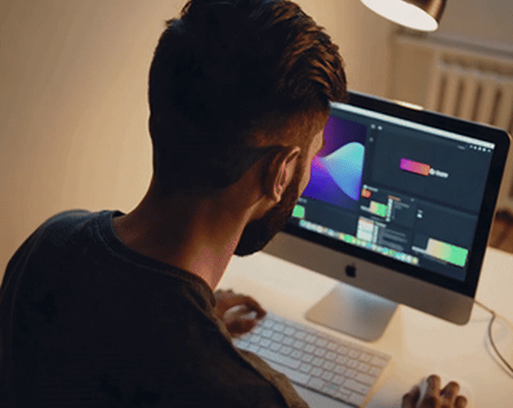 Designer working on computer